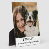 Favorite Hello Custom Foto Dog Memorial Fotoplatte (Seite)