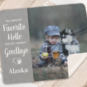 Favorite Hello Goodbye Hund Custom Pet Memorial Sherpadecke