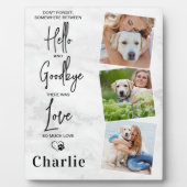 Favorite Hello Personalize Foto Dog Memorial Fotoplatte (Vorderseite)