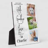 Favorite Hello Personalize Foto Dog Memorial Fotoplatte (Seite)