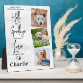 Favorite Hello Personalize Foto Dog Memorial Fotoplatte (Seite)