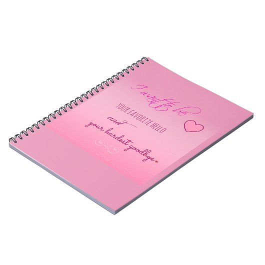 "Favorite Hello" Valentine SpiralNotebook Notizblock (Linke Seite)