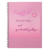 "Favorite Hello" Valentine SpiralNotebook Notizblock (Vorderseite)