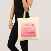 "Favorite Hello" Valentine Tote Bag Tragetasche (Vorderseite (Produkt))