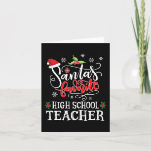 Favorite High School Lehrer Weihnachts-Party Gesch Karte