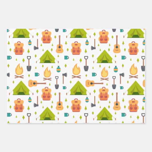 Favorite Hobbies Trio Patterns Geschenkpapier Set (Vorderseite 2)