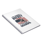 Favorite Hockey Player Calls Me Grandpa Vintage Sh Notizblock (Rechte Seite)