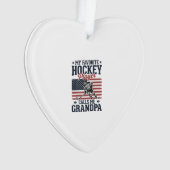 Favorite Hockey Player Calls Me Grandpa Vintage Sh Ornament (Vorderseite)