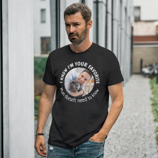 Favorite Hund Vater Vathers Day Custom Foto T-Shirt