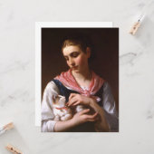 Favorite Kitten (von Émile Munier) Karte (Vorderseite/Rückseite Beispiel)