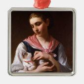 Favorite Kitten (von Émile Munier) Ornament Aus Metall (Vorne)