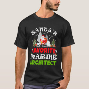 Favorite Marine Architect Funny Christmas T-Shirt