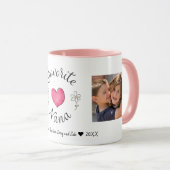 Favorite Nana 2 Foto Benutzerdefinierte Tasse (VorderseiteRechts)