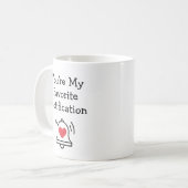 Favorite Notification Modern Bell Black & Red Kaffeetasse (Vorderseite Links)