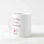 Favorite Notification Modern Bell Burgundy Red Kaffeetasse (Vorderseite Links)