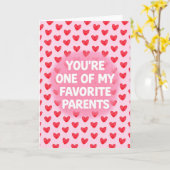 Favorite Parents Karte (Gelbe Blume)