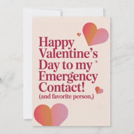 Favorite Person Cute Hearts Funny Retro Valentines Feiertagskarte