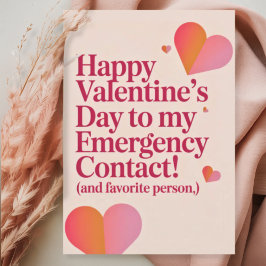 Favorite Person Cute Hearts Funny Retro Valentines Feiertagskarte