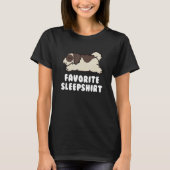 Favorite Sleep Shih Tzu Dog T-Shirt (Vorderseite)