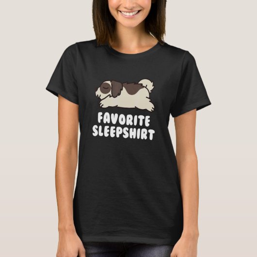 Favorite Sleep Shih Tzu Dog T-Shirt (Vorderseite)
