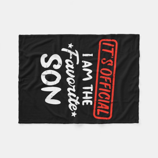 Favorite Son Funny Family Men Boys Kids Youth Teen Fleecedecke (Vorderseite (Horizontal))