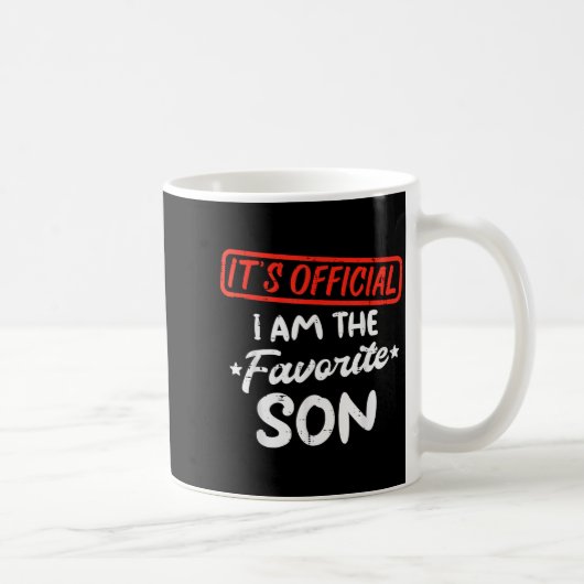 Favorite Son Funny Family Men Boys Kids Youth Teen Kaffeetasse (Rechts)