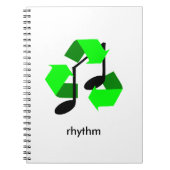 Favorite Song Rhythm Notizblock (Vorderseite)
