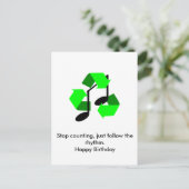 Favorite Song Rhythm Postkarte (Stehend Vorderseite)