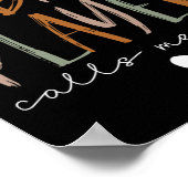 Favorite T-ball Player Call Me Mom Baseball Mother Poster (Ecke)