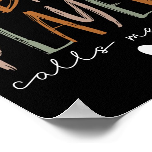 Favorite T-ball Player Call Me Mom Baseball Mother Poster (Ecke)