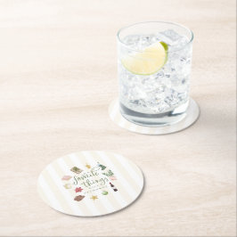 Favorite Things Geschenk Austausch Weihnachts-Part Runder Pappuntersetzer