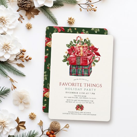 Favorite Things präsentiert Weihnachtsfeier Einladung