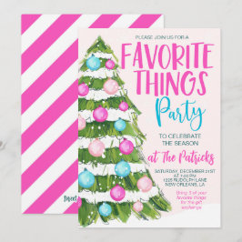 Favorite Things Weihnachts-Party Einladung