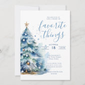 Favorite Things Weihnachtsfest Abendessen Party Einladung (Vorderseite)