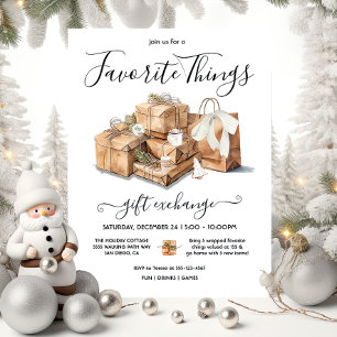Favorite Things Weihnachtsgeschenk Austausch Einladung