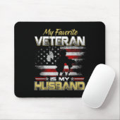 Favorite veteran is husband boyfriend veterans day mousepad (Mit Mouse)