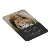 Favorite Wedding Day Photo Thank You Magnet (Rechte Seite)