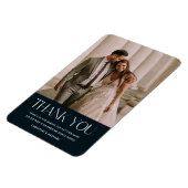 Favorite Wedding Foto Vielen Dank | Navy Blue Magnet (Linke Seite)