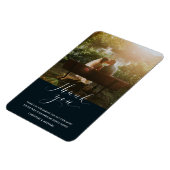 Favorite Wedding Foto Vielen Dank | Navy Blue Magnet (Linke Seite)