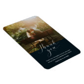 Favorite Wedding Foto Vielen Dank | Navy Blue Magnet (Rechte Seite)