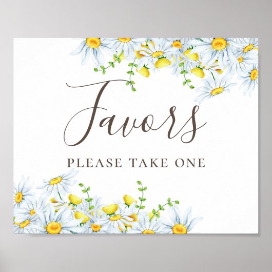 Favoriten. Aquarellfärbung. Blumenhochzeit Poster (Vorne)