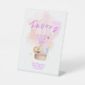 Favoriten Baby Animal Safari in Pink Hot Air Ballo Sockelschild (Vorderseite)