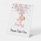 Favoriten Baby Bärendusche signieren Sockelschild (Vorderseite)