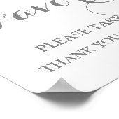 Favoriten Baby Dusche Schild Pink Wasserfarbe Blüt (Ecke)