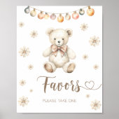 Favoriten bitte ein Schild Winterteddy Bear Baby n (Vorne)