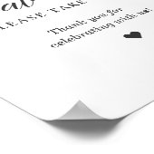 Favoriten Bitte nehmen Sie ein Boho Dusty Blue Flo Poster (Ecke)