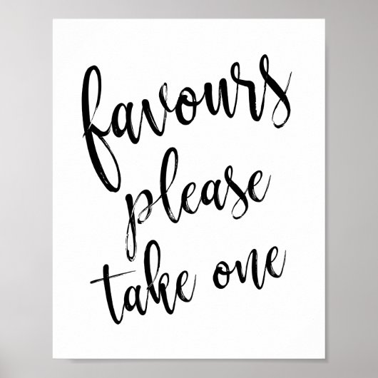 Favoriten Bitte nehmen Sie ein einfaches 8x10 Hoch Poster (Vorne)