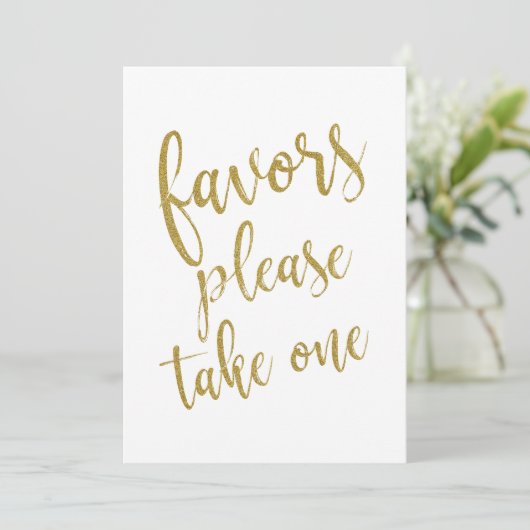 Favoriten Bitte nehmen Sie ein Gold-Bonus-Zeichen Einladung (Stehend Vorderseite)