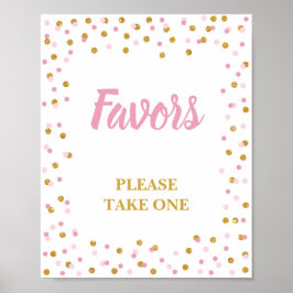 Favoriten Bitte nehmen Sie ein Party, um Pink und  Poster