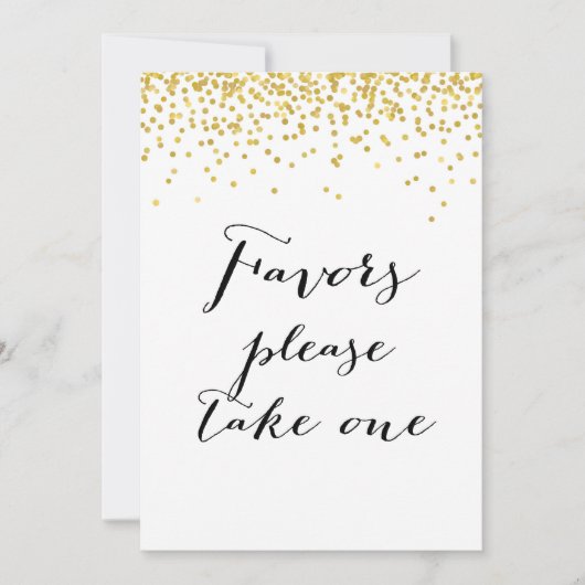 Favoriten Bitte nehmen Sie ein Zeichen-12x18" Größ Einladung (Vorderseite)